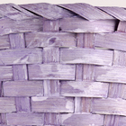 Корзина плетеная, D20х10хH33см, сиреневый, бамбук - фото 9620711