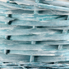 Корзина плетеная, 32x13xH36 см, зеленый, ива 10359802