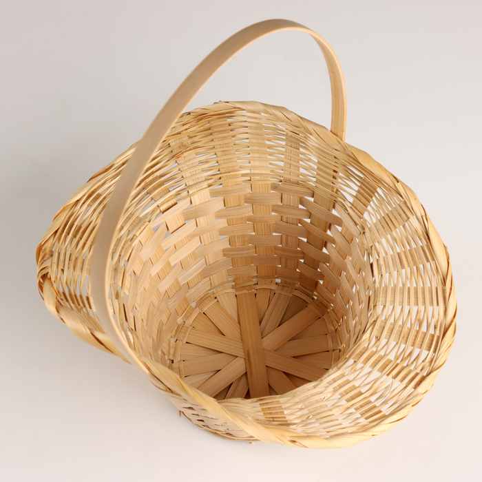 Корзина плетеная "Шляпа", D15x14/10xH33см, натуральный, бамбук