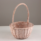 Набор корзин из 3шт, D26x13xH36см, натуральный, ива - фото 23825399