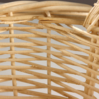 Набор корзин из 3 шт, D33x17xH40см, белый, ива - фото 23825412