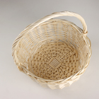 Набор корзин из 3 шт, D33x17xH40см, белый, ива - фото 23825414