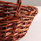 Набор корзин из 3 шт, 37x34x14,5/12xH34 см, коричневый, ива - фото 23825449