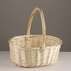 Набор корзин из 3 шт, 43x37x17xH40см, белый, ива - фото 23825459