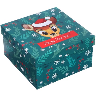 Набор коробок подарочных 5 в 1 «С Новым Годом!», 14×14×8.5 - 22×22×12.5 см