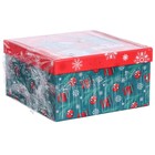 Набор коробок 5 в 1 "С Новым Годом!", Disney зелено-красная - фото 9511576