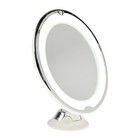 Зеркало Luazon KZ- 13, подсветка, настенное, 18 диодов, 3 режима свечения, от батареек 3×ААА - Фото 2