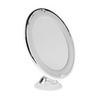 Зеркало Luazon KZ- 13, подсветка, настенное, 18 диодов, 3 режима свечения, от батареек 3×ААА - Фото 6