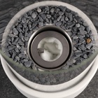 Биокамин настольный с камнями, 14×30 см, с пламегасителем, белый - Фото 4