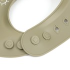 Нагрудник для кормления детский M&B, силиконовый, 23×4×29, зеленый 10101215