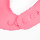Нагрудник для кормления детский Крошка Я, силиконовый, 23×4×29, розовый - Фото 4