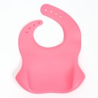 Нагрудник для кормления детский, силиконовый, Mum&baby, 23х4х29, розовый - Фото 6