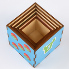 Кубик-пирамидка Лунтик 5 кубиков в наборе, изучаем цвета и счёт - фото 3937272