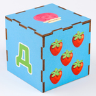 Кубик-пирамидка Лунтик 5 кубиков в наборе, изучаем цвета и счёт - фото 9521337