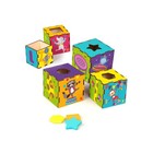 Умные кубики «Весёлый Цирк» 3 в 1 кубики, сортер, пирамидка - фото 9521347