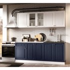 Кухонный гарнитур прямой «Хозяюшка», с столешницей, 2000 мм, МДФ, цвет акация белая/сапфир - Фото 1