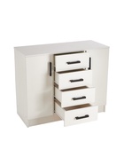 Комод для хранения «Эра. К1000- 2Д», 4 ящика, 2 дверцы, 1000×430×830 мм, цвет белый - Фото 3