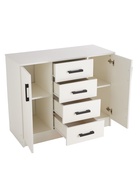 Комод для хранения «Эра. К1000- 2Д», 4 ящика, 2 дверцы, 1000×430×830 мм, цвет белый - Фото 4