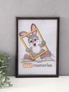 Фоторамка МДФ 21х30 см, №5 "Simple", чёрный (пластиковый экран) 9901561