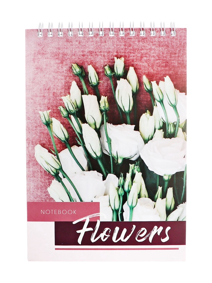 Блокнот А5, 60 листов, на гребне, обложка из мелованного картона, плотность 60 г/м², МИКС - Фото 1