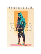 Блокнот А5, 60 листов, на гребне, обложка из мелованного картона, плотность 60 г/м², МИКС - Фото 12