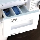 Стиральная машина Beko WSPE6H612W, класс А, 1200 об/мин, до 6.5 кг, с паром, бело/черная - Фото 5