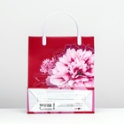 Пакет "Прекрасный букет",  мягкий пластик, 26 х 22,5 х 8,5 см, 140 мкм (комплект 5 шт) - фото 23784079