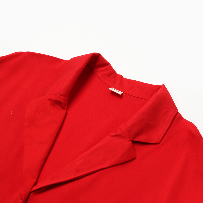 Костюм женский (рубашка , брюки) MINAKU:Casual Collection цвет красный, р-р 50