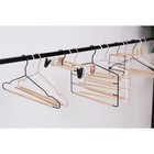 Плечики - вешалка для брюк и юбок LaDо́m Laconique, 36.5×31×1.1 см, многоуровневые, белые - Фото 6