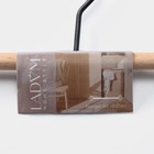 Вешалка для брюк и юбок LaDо́m Laconique, 28×11.5×2.8 см, с зажимами, чёрная - Фото 5