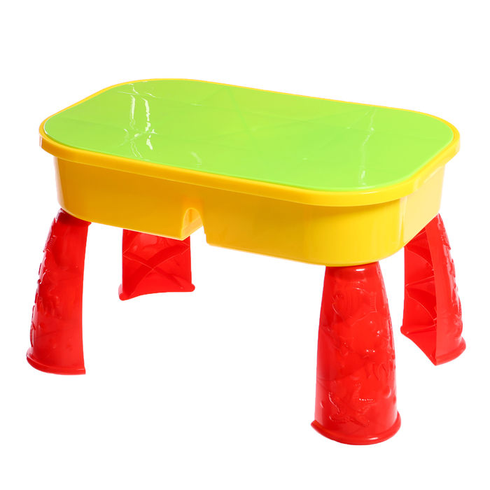 Набор для игры в песке «Весело играем», со столиком, 11 предметов