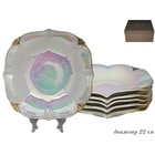 Набор глубоких тарелок Lenardi «Перламутр», размер 21х21 см, 6 шт - фото 306549687