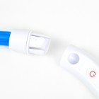 Ошейник - кольцо с подсветкой, зарядка от USB, до 70 см, 3 режима свечения, голубой - фото 9473501