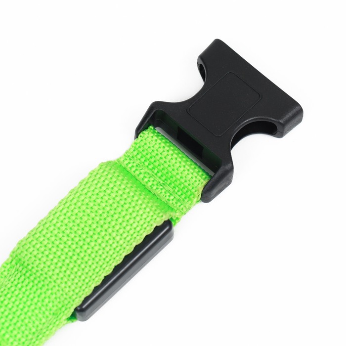 Ошейник с подсветкой, зарядка от USB, размер S, ОШ 34-41 см, 3 режима, зелёный