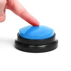 Звуковая кнопка - кликер для дрессировки животных, 9 х 9 х 5, см. голубая - фото 301125498