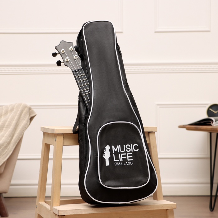 Чехол для укулеле Music Life, премиум, с накладным карманом, 63 х 24 х 9 см - Фото 1