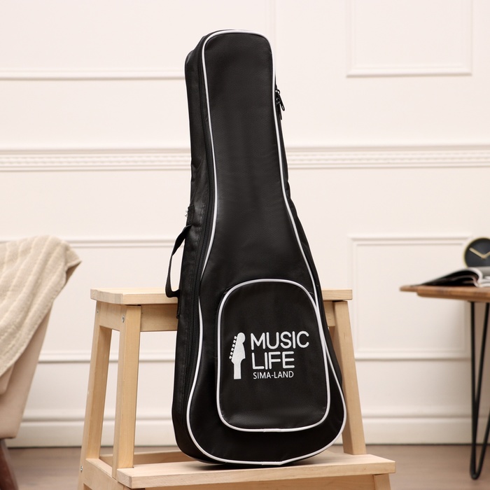 Чехол для укулеле Music Life, премиум, с накладным карманом, 63 х 24 х 9 см