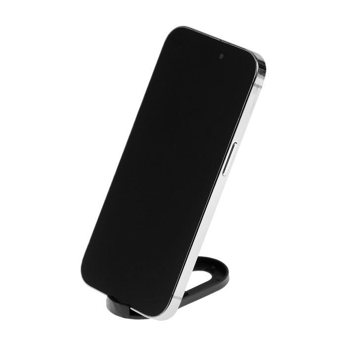 Подставка для телефона LuazON, складная, овальная, регулируемая высота, чёрная - фото 51535091