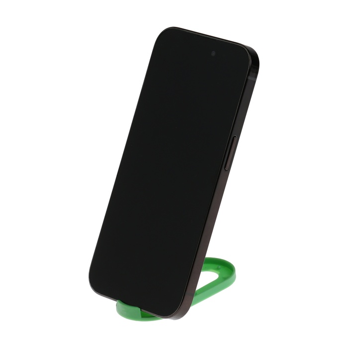 Подставка для телефона LuazON, складная, овальная, регулируемая высота, зелёная