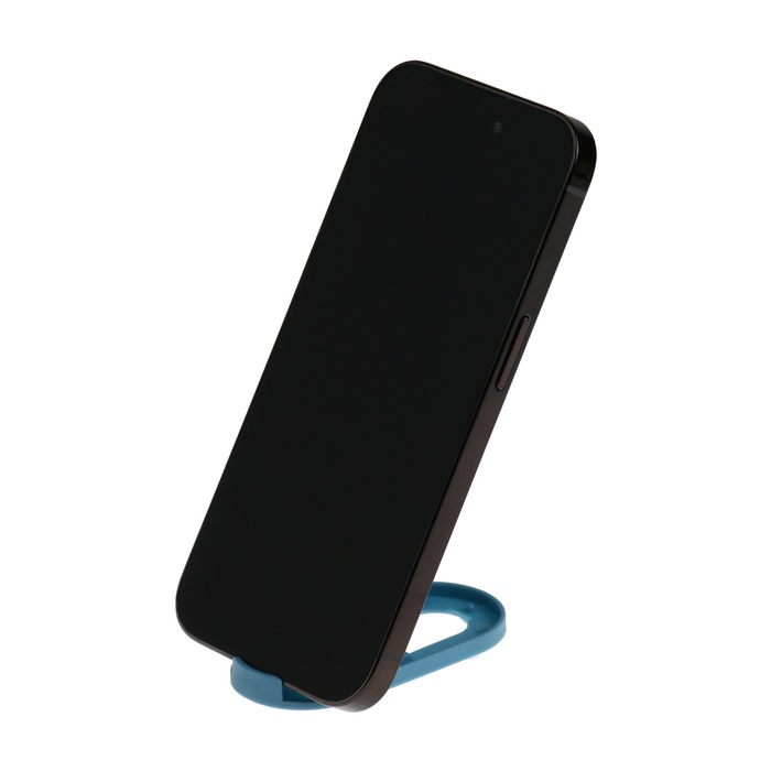 Подставка для телефона LuazON, складная, овальная, регулируемая высота, голубая - фото 51535109