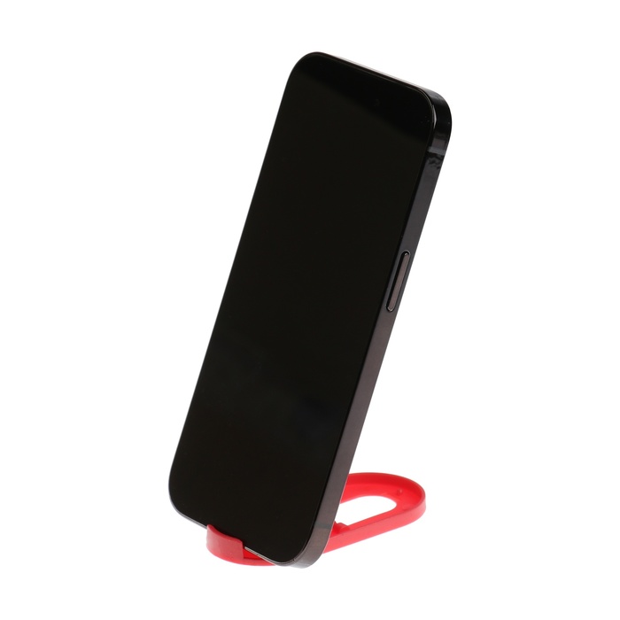 Подставка для телефона LuazON, складная, овальная, регулируемая высота, красная - фото 51535118