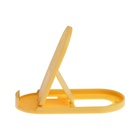 Подставка для телефона Luazon, складная, овальная, регулируемая высота, жёлтая - Фото 4