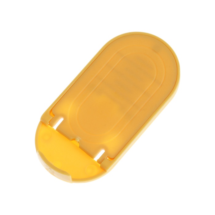 Подставка для телефона LuazON, складная, овальная, регулируемая высота, желтая - фото 51535129