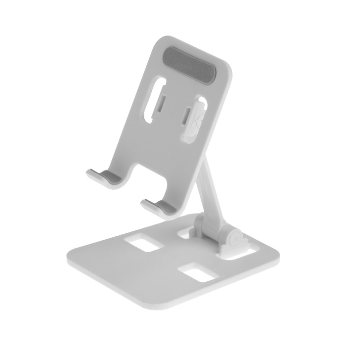 Подставка для телефона Luazon, складная, регулируемая, резиновые вставки, белая - Фото 1