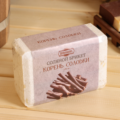 Соляной брикет «Корень солодки» 1.35 кг Добропаровъ