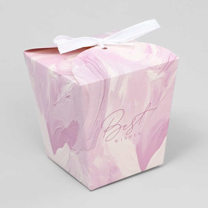Коробка бонбоньерка, упаковка подарочная, «Текстуры», 7.5 х 8 х 7.5 см - Фото 1