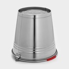 УЦЕНКА Ведро из нержавеющей стали с крышкой, 16 л, d=34 см, AISI 201 - Фото 5