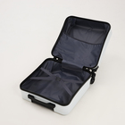 Чемодан малый 16" на молнии, цвет белый - фото 24430001