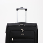 Чемодан большой 28" на молнии Goran Tomp, с расширением, кодовый замок, цвет чёрный - фото 23835264