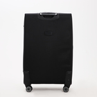 Чемодан большой 28" на молнии Goran Tomp, с расширением, кодовый замок, цвет чёрный - фото 23835265